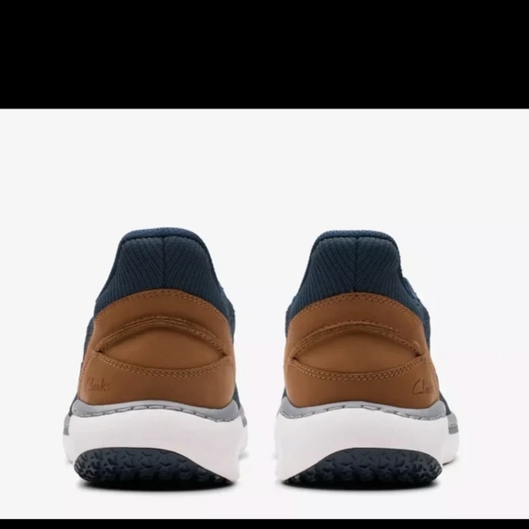 Clarks Originals Men's ClarksPro Lo Navy Marine Knit Shoes - Picture 3 of 7